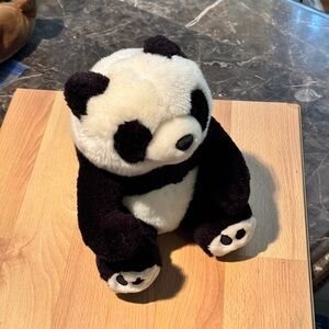 Plush Panda Bear Toy - Black and White